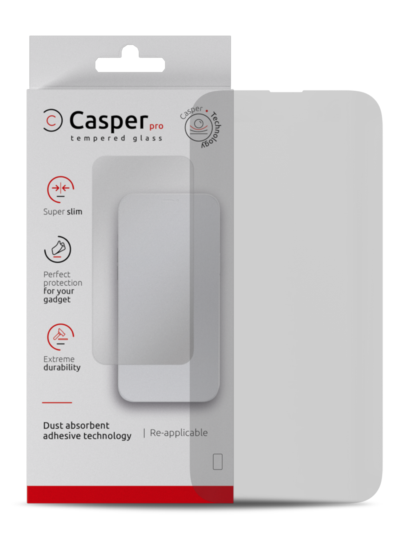 Casper Pro Matte Tempered Glass Screen Protector – iPhone 14 Pro (9H, Anti-Glare)