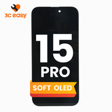 iPhone 15 Pro Screen Replacement – 3C EASY Replacement Part (Soft OLED, Black)