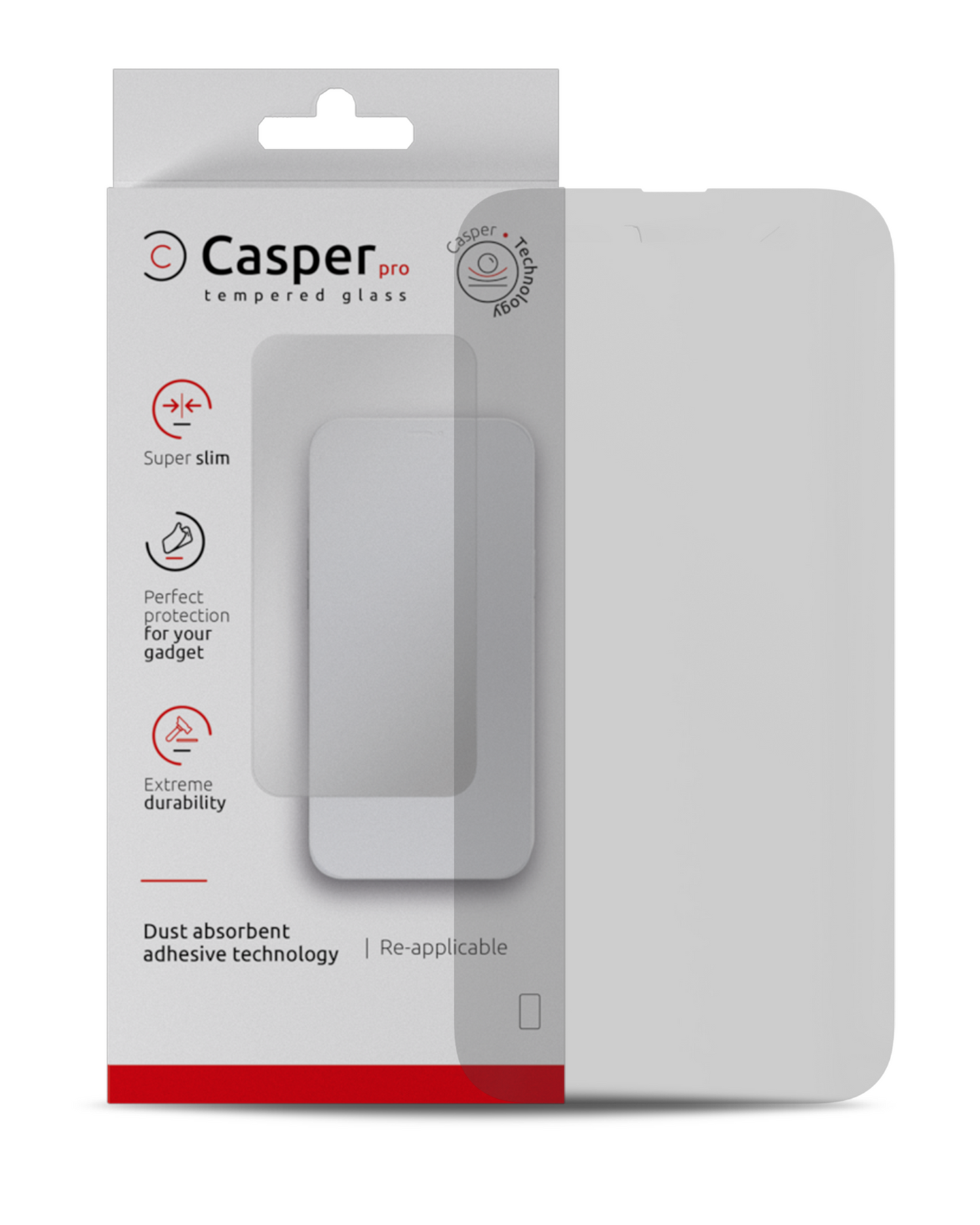 Casper Pro Matte Tempered Glass Screen Protector – iPhone 15 Pro Max (9H, Anti-Glare)