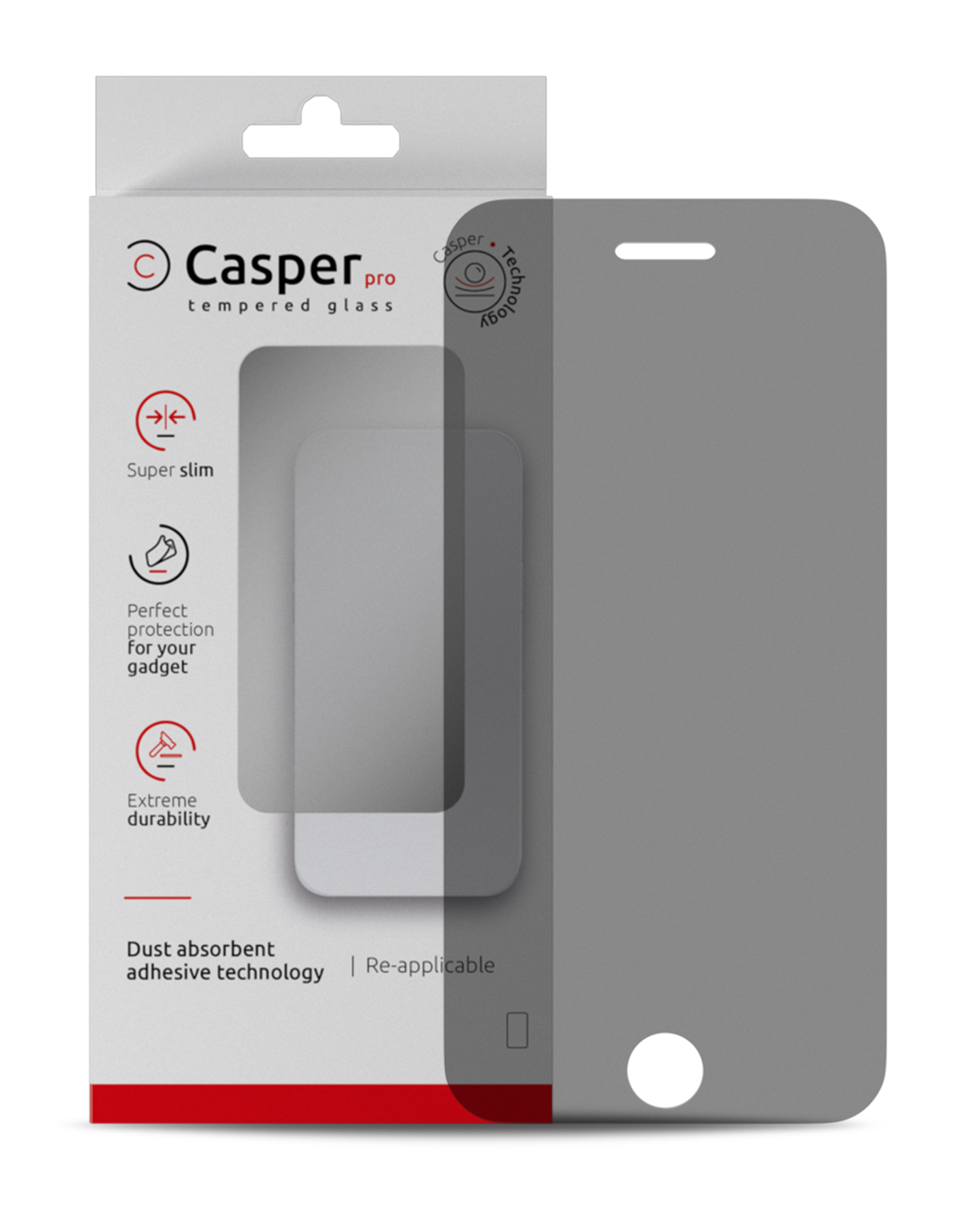 iPhone 6 Plus / 6S Plus (Privacy, 9H) Casper Pro Tempered Glass Screen Protector