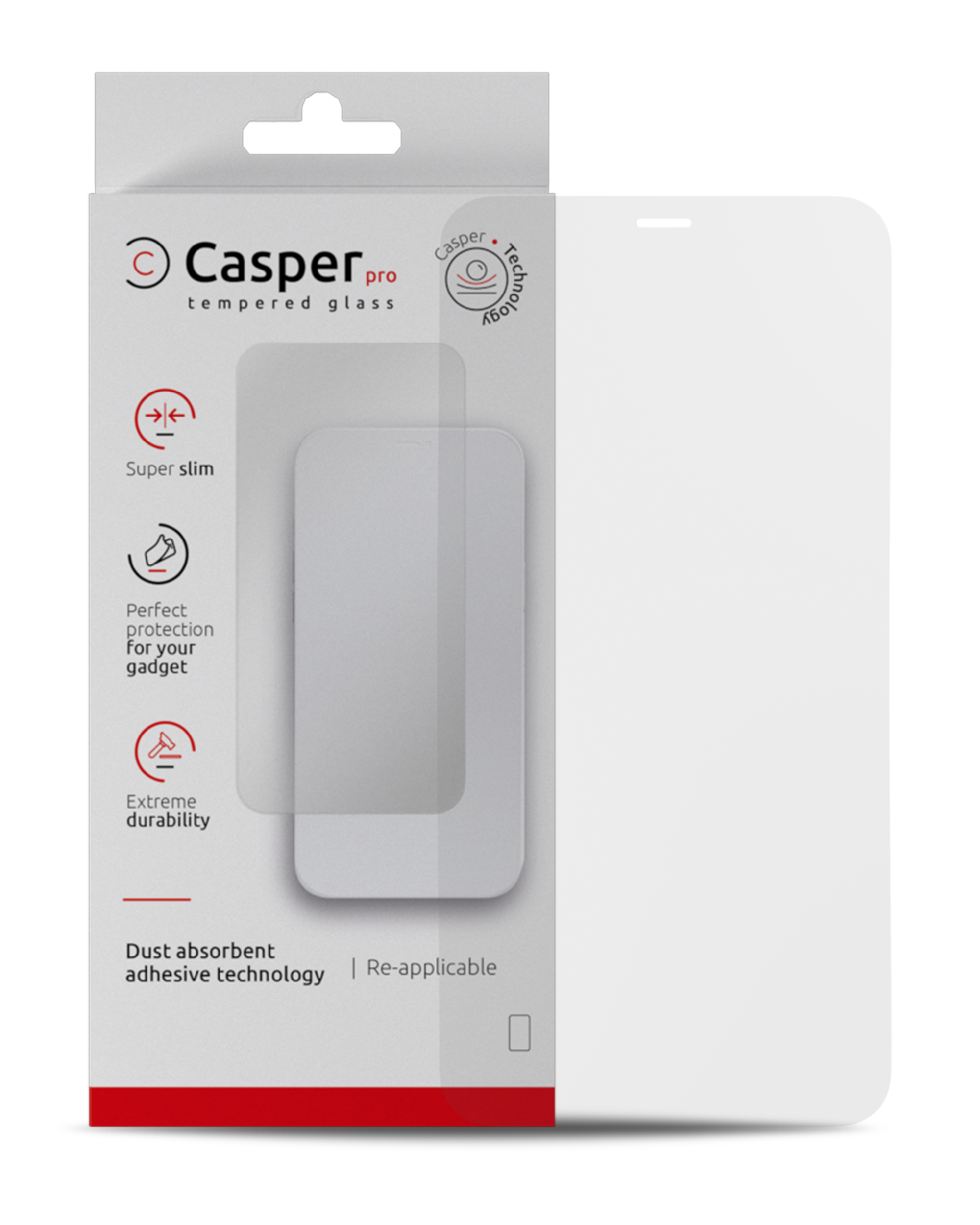 Casper Pro Matte Tempered Glass Screen Protector – iPhone 12 Pro Max (9H, Anti-Glare)