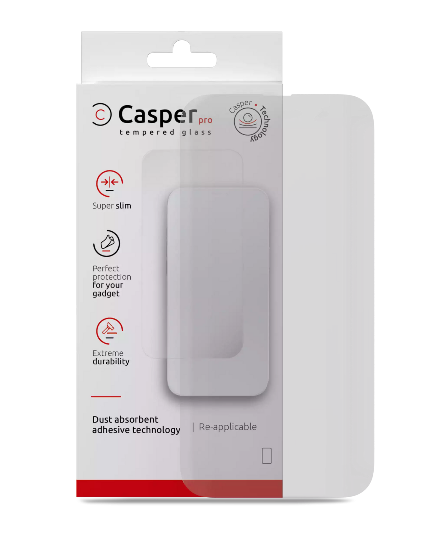 Casper Pro Matte Tempered Glass Screen Protector – iPhone 16 Pro Max / 17 Pro Max (9H, Anti-Glare)