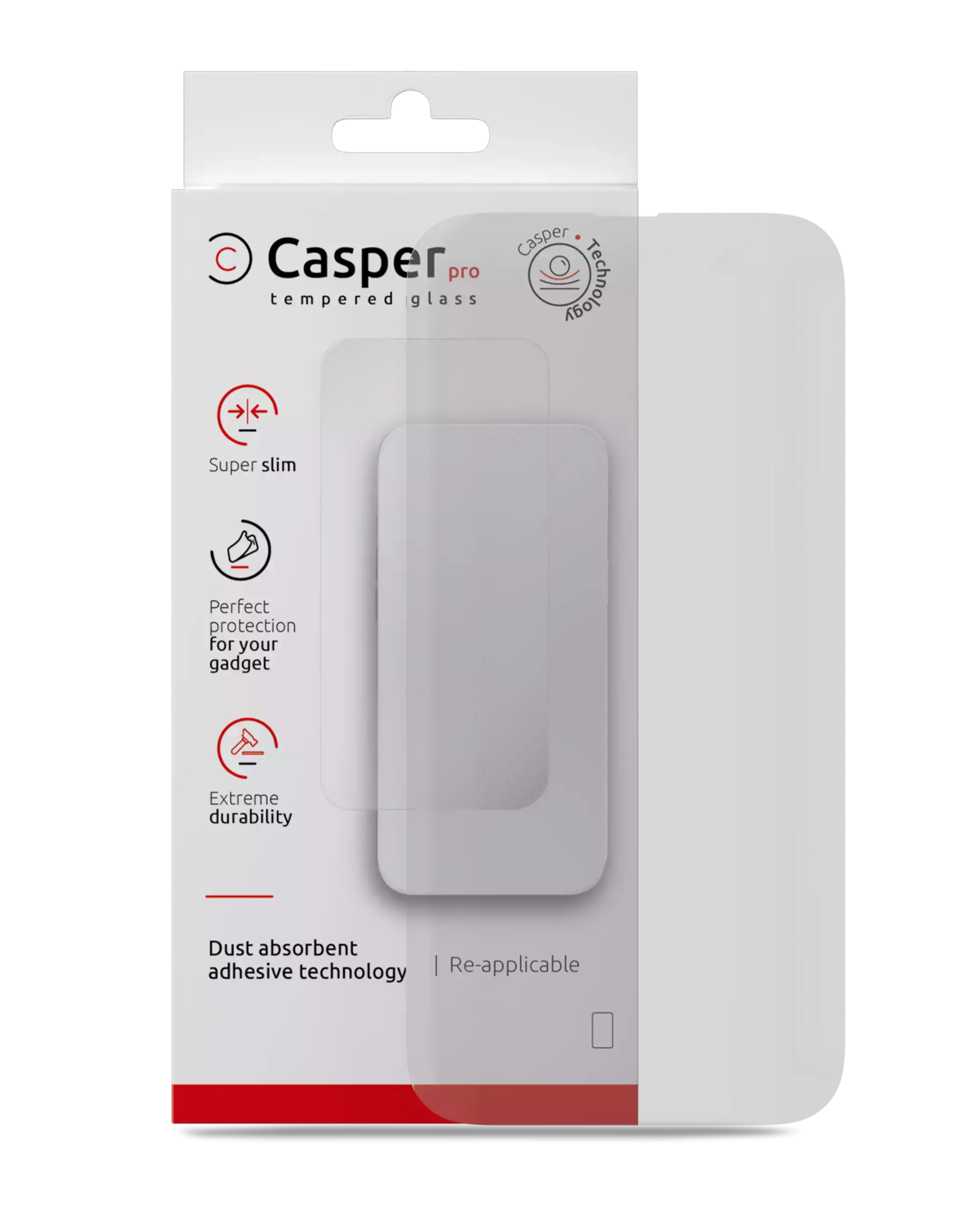 Casper Pro Matte Tempered Glass Screen Protector – iPhone 16 Pro Max / 17 Pro Max (9H, Anti-Glare)