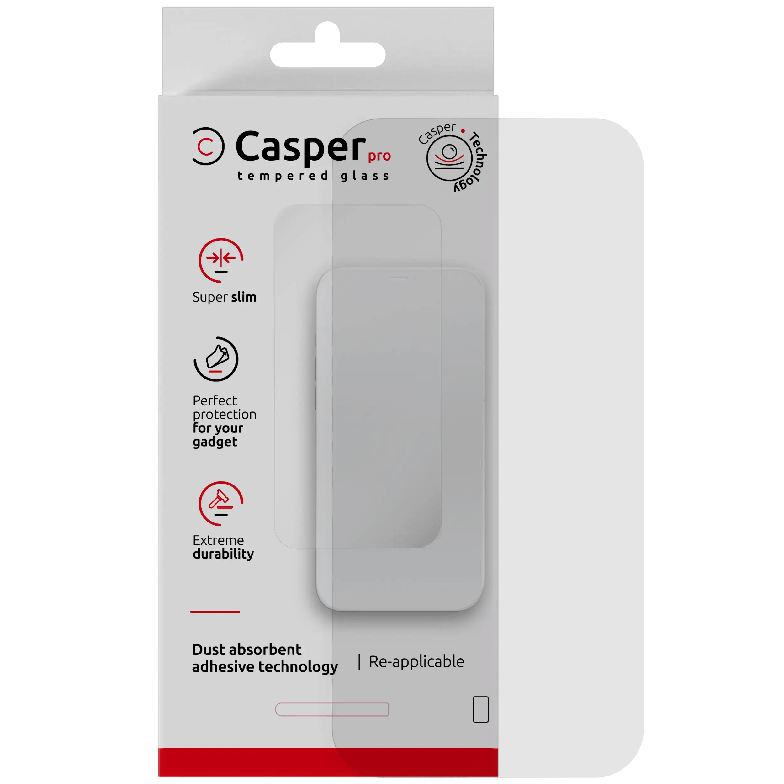 iPhone Air (Clear 9H, HD) Casper Pro Tempered Glass Screen Protector