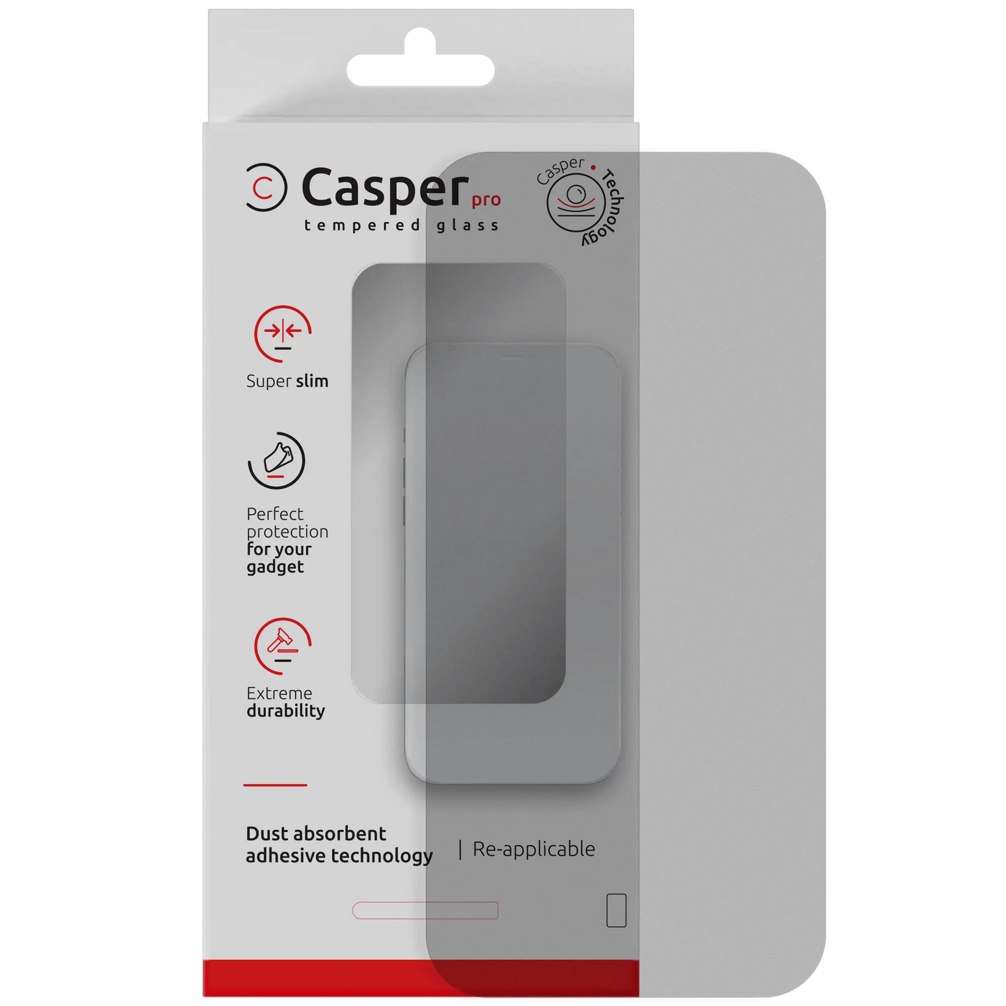 Casper Pro Matte Tempered Glass Screen Protector – iPhone Air (9H, Anti-Glare)