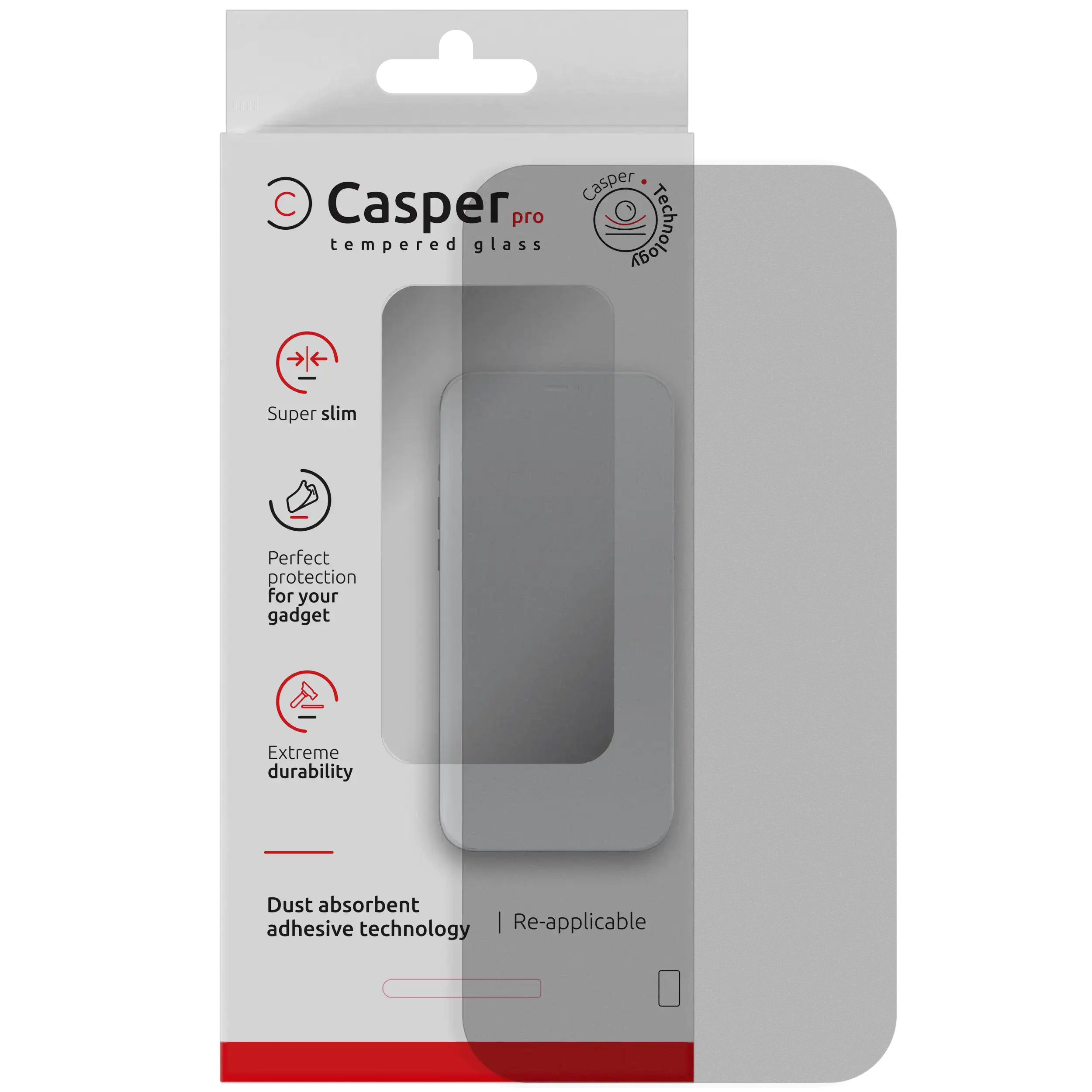 Casper Pro Matte Tempered Glass Screen Protector – iPhone Air (9H, Anti-Glare)