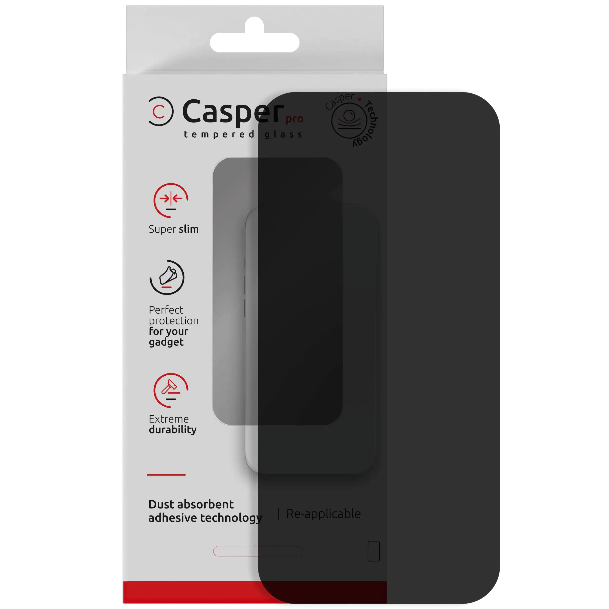 iPhone Air (Privacy, 9H) Casper Pro Tempered Glass Screen Protector
