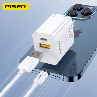 PISEN QUICK 30W Fast Charger – USB-C Wall Charger, US Plug (TS-C171)