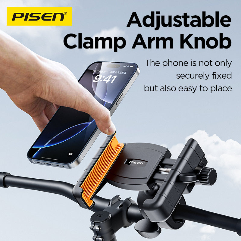 PISEN Half-Enclosed Bike Phone Holder – Handlebar Mount for Cycling (TP-ZJ01)