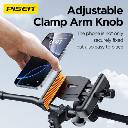 PISEN Half-Enclosed Bike Phone Holder – Handlebar Mount for Cycling (TP-ZJ01)