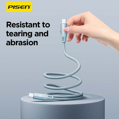 PISEN USB-C to USB-C Magnetic Braided Cable 1m – 60W Fast-Charging Cable (CC-FC22-1000)