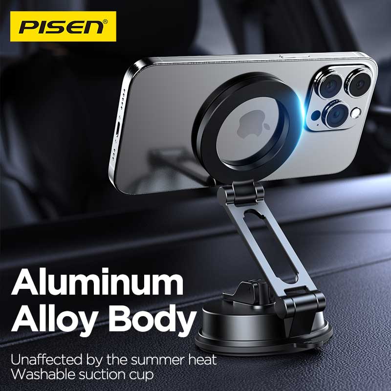 PISEN Magnetic Car Phone Holder – MagSafe Vent Mount for Dashboard (TP-ZJ06)