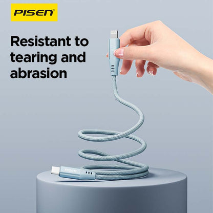 PISEN MagiPi Magloop USB-C to Lightning Cable 1m – 27W PD Fast-Charging iPhone Cable (CL-FC12-1000)