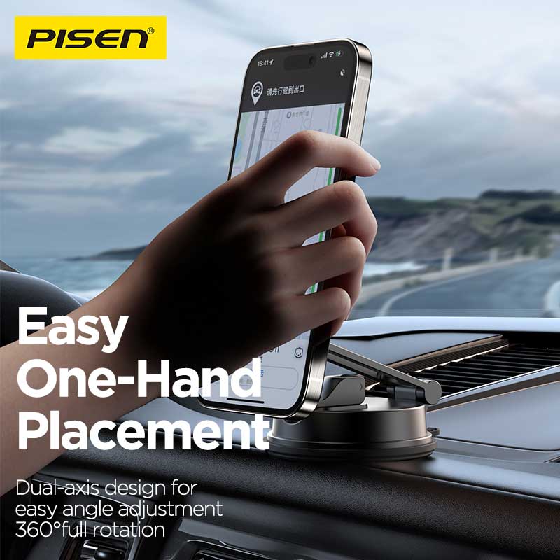PISEN Magnetic Car Phone Holder – MagSafe Vent Mount for Dashboard (TP-ZJ06)