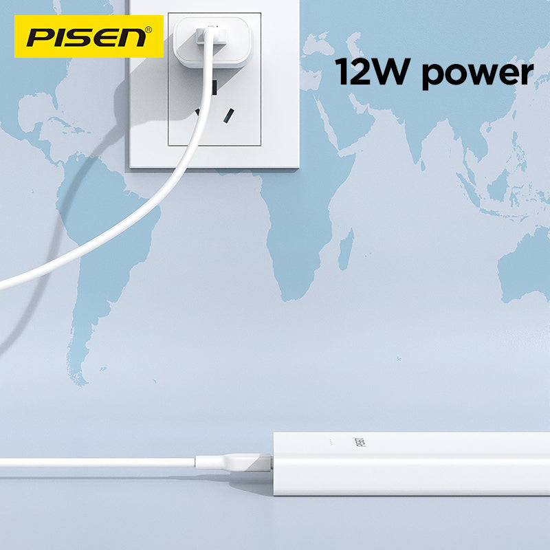 PISEN Mr White Ultra 10000mAh Power Bank – Slim Portable Charger, White (TS-D324)