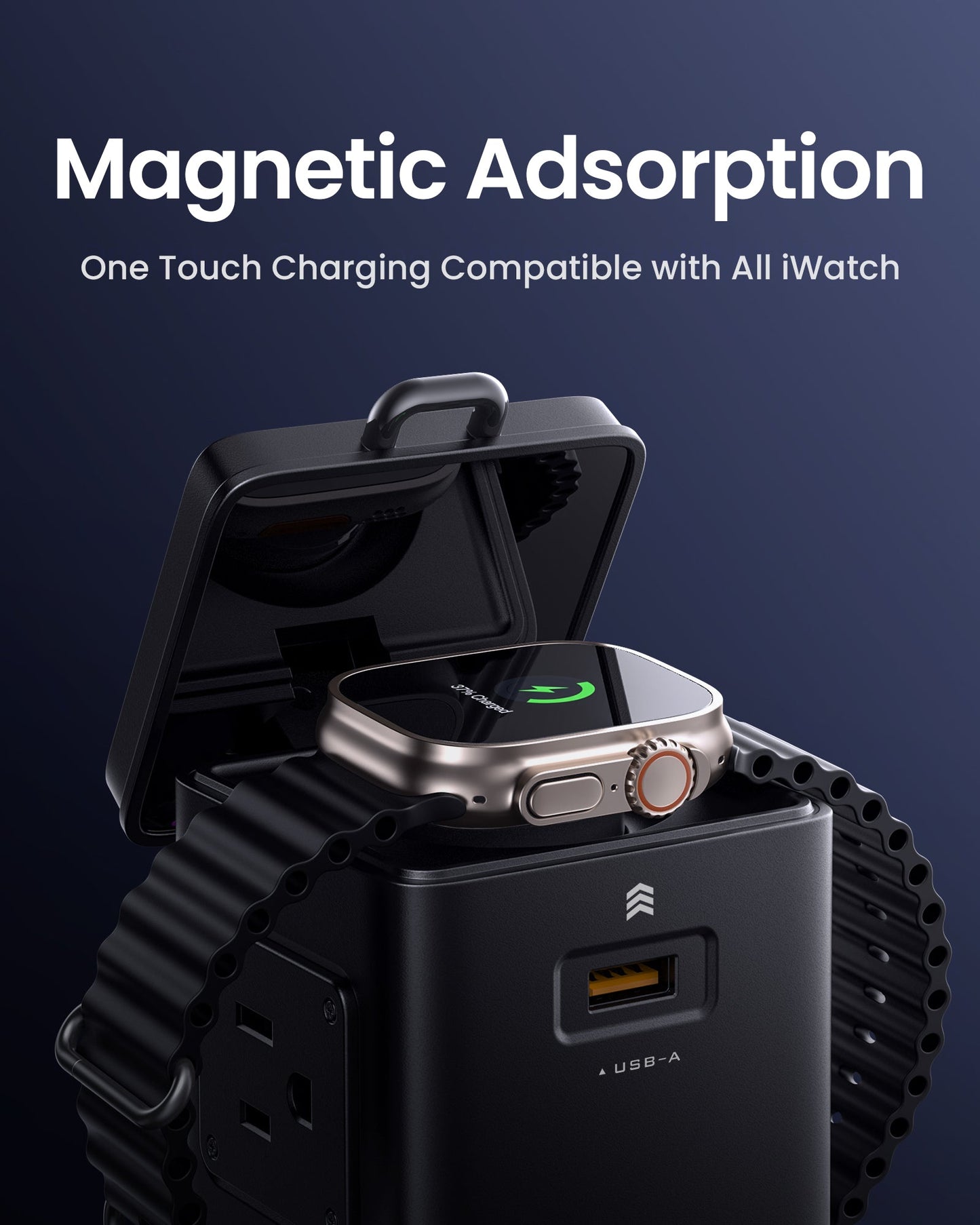 PISEN 140W GaN MagStation 8-in-1 Charging Hub – Magnetic Wireless Desktop Power Socket (KF27)