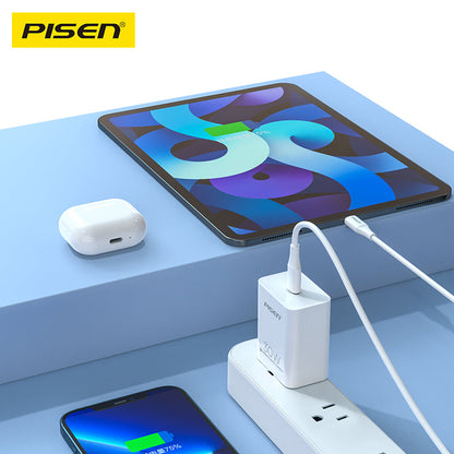 PISEN QUICK 30W PD Single-Port Charger – USB-C Fast Wall Charger, US Plug (TS-C160)