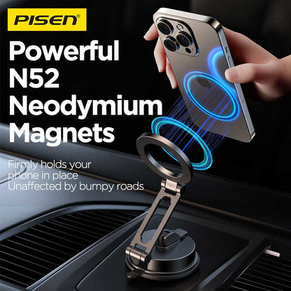PISEN Magnetic Car Phone Holder – MagSafe Vent Mount for Dashboard (TP-ZJ06)