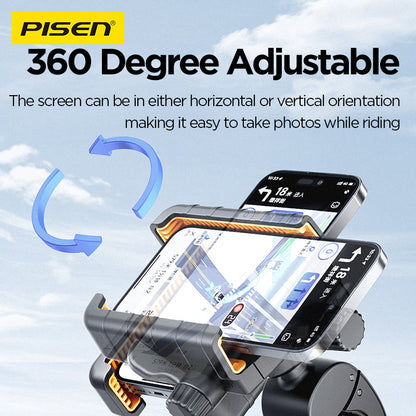 PISEN Half-Enclosed Bike Phone Holder – Handlebar Mount for Cycling (TP-ZJ01)