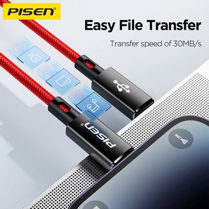 PISEN QUICK Platinum USB-C to Lightning Cable 1m – PD Fast-Charging iPhone Cable (CL-PD09-1000)