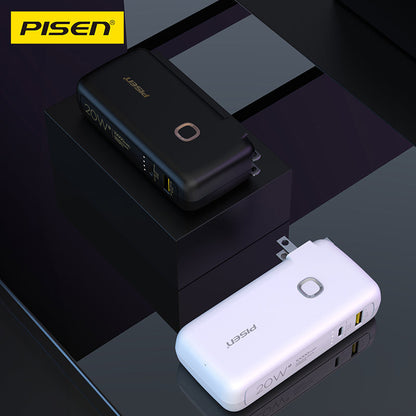 PISEN High Power Box 20W Power Bank 10000mAh – Fast-Charging Portable Charger (TS-D308)