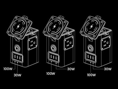 PISEN 140W GaN MagStation 8-in-1 Charging Hub – Magnetic Wireless Desktop Power Socket (KF27)