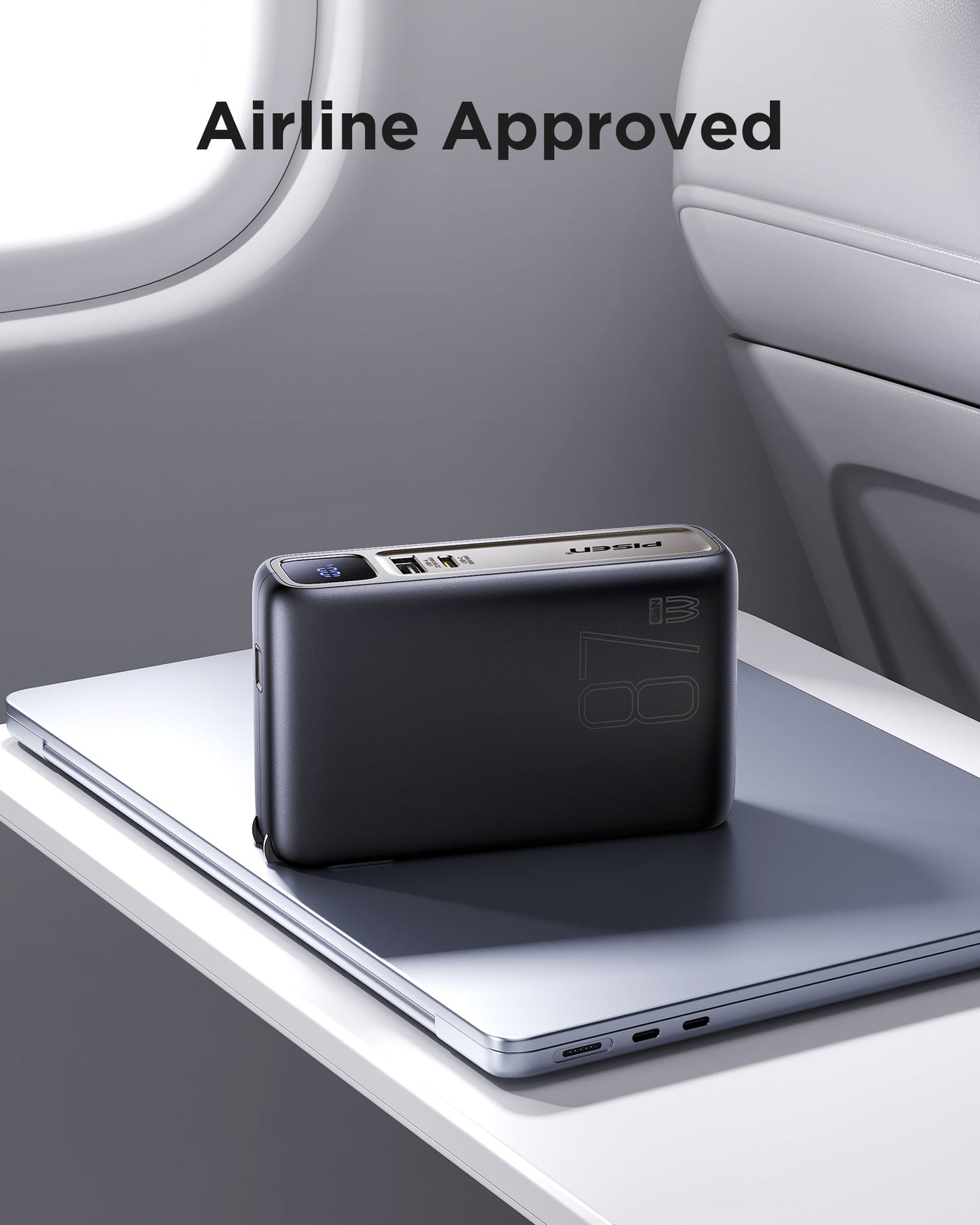PISEN PRO 87W GaN Power Bank 10000mAh Kit – Fast Charger with Wall Adapter (TS-D319)