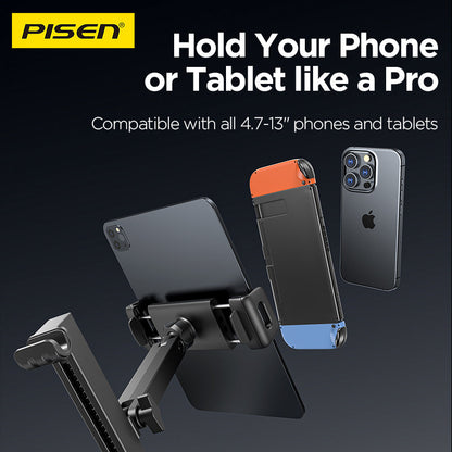 PISEN Rear-Seat Tablet & Phone Car Holder – Metal Headrest Mount (TP-CZ05)