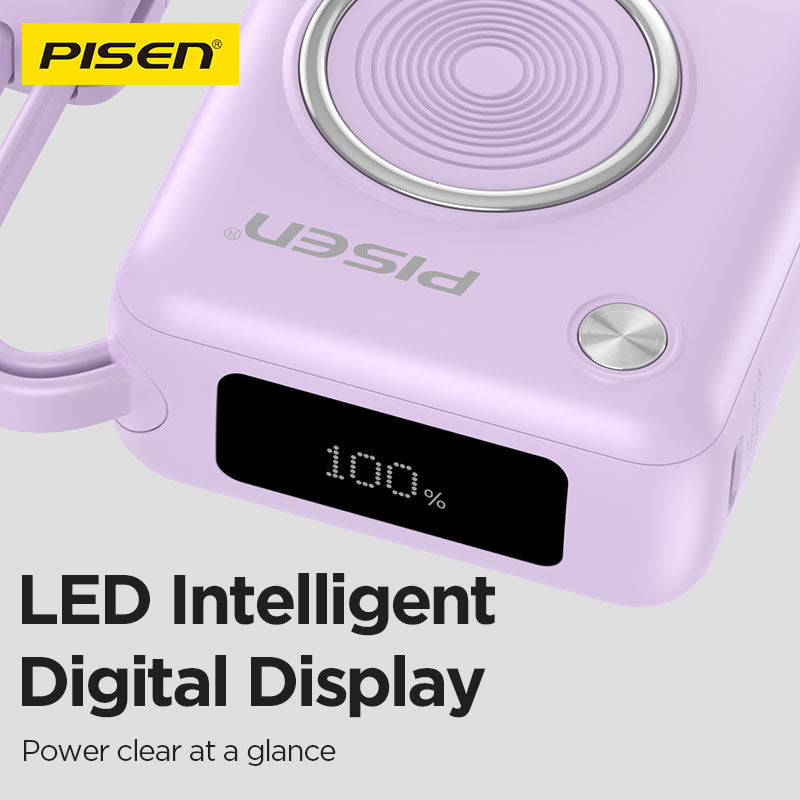 PISEN Power Depot 22.5W Power Bank 10000mAh – Fast-Charging Portable Charger (TP-D105)