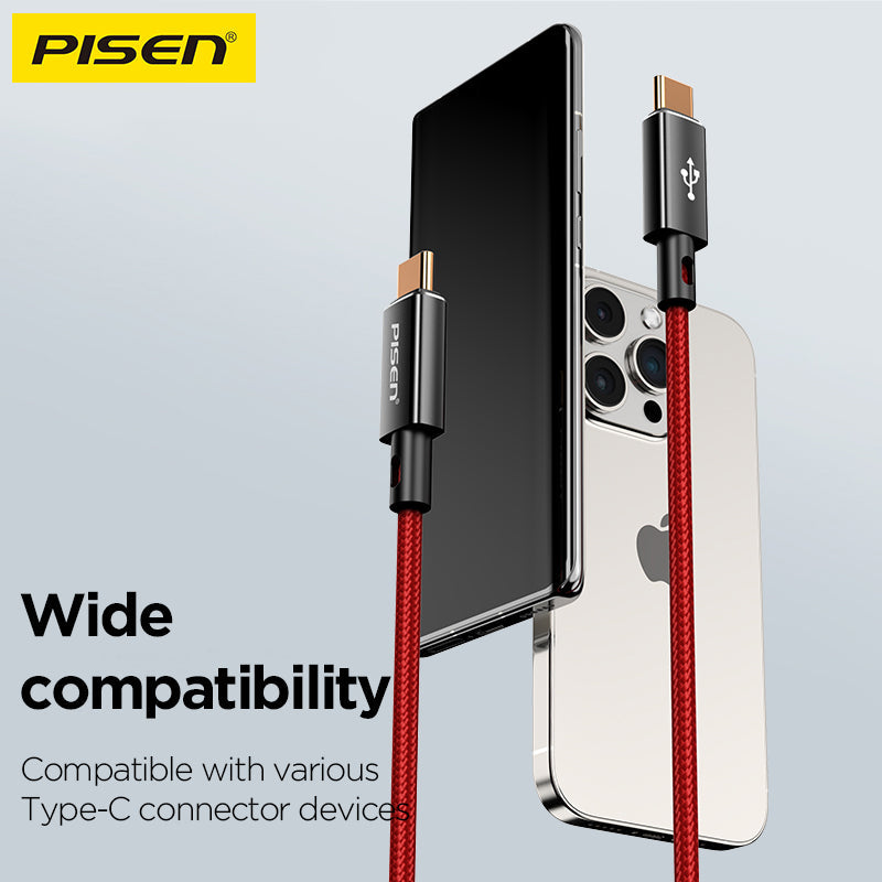PISEN QUICK Platinum USB-C to Lightning Cable 1m – PD Fast-Charging iPhone Cable (CL-PD09-1000)