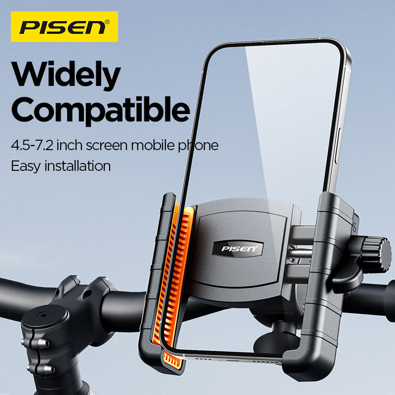PISEN Half-Enclosed Bike Phone Holder – Handlebar Mount for Cycling (TP-ZJ01)