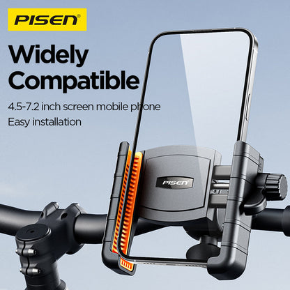 PISEN Half-Enclosed Bike Phone Holder – Handlebar Mount for Cycling (TP-ZJ01)