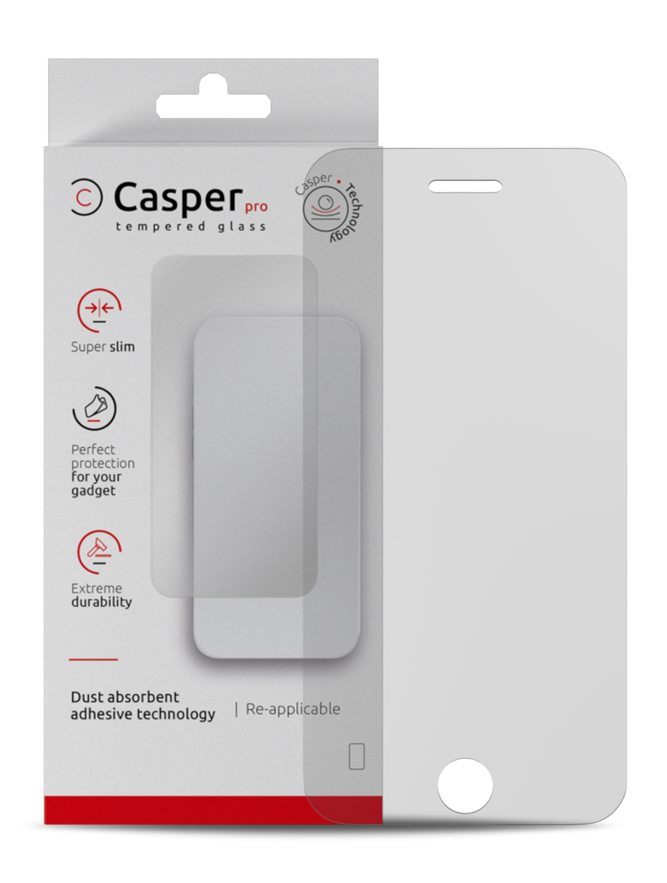 Casper Pro Matte Tempered Glass Screen Protector – iPhone 8 Plus / 7 Plus (9H, Anti-Glare)