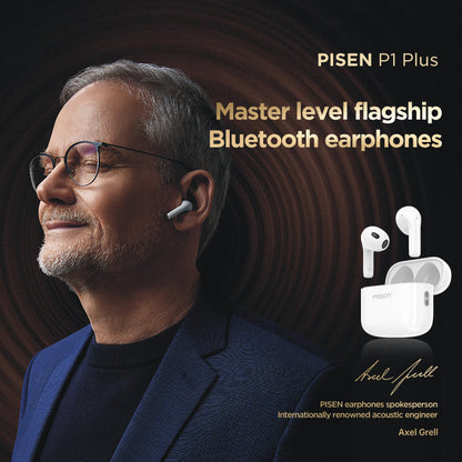 PISEN P1 Plus True Wireless Earbuds – Bluetooth In-Ear Headphones with Mic (BHD-TW6)