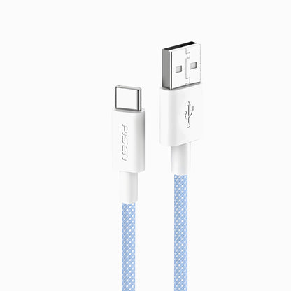 PISEN Vivid Series USB-C Braided Cable 1m – Durable Charging & Sync Cable (AC03-1000)