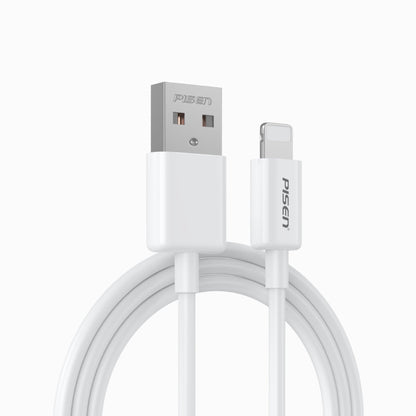 PISEN Mr White USB-A to Lightning Cable 1m – Charging & Sync iPhone Cable, White (AL05-1000)