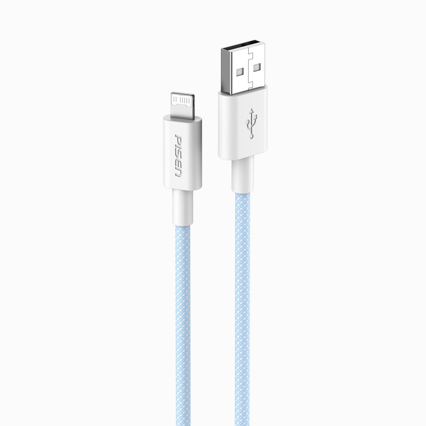 PISEN USB-A to Lightning Braided Cable – 12W Fast-Charging iPhone Cable (AL34)