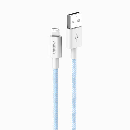 PISEN USB-A to Lightning Braided Cable – 12W Fast-Charging iPhone Cable (AL34)