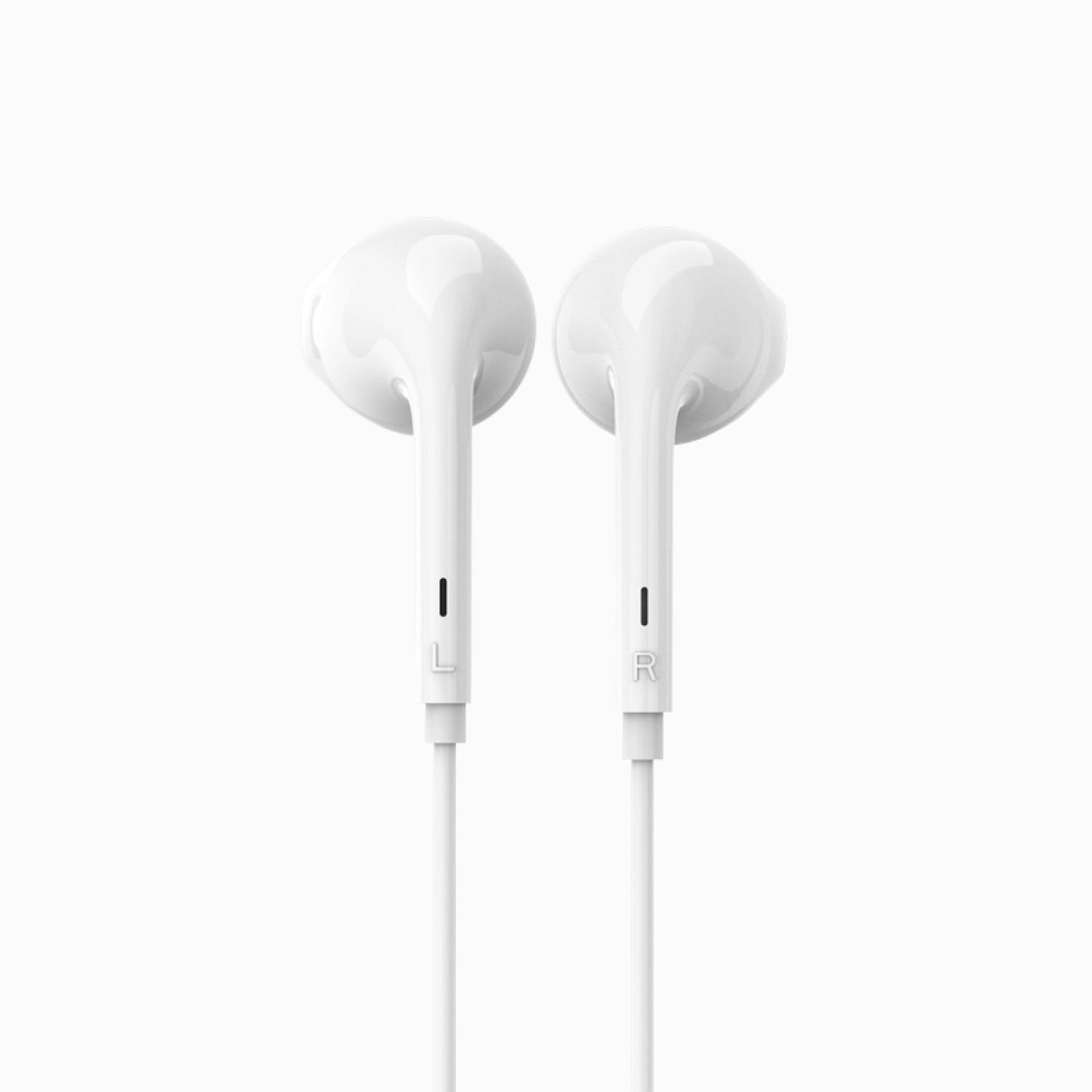 PISEN Half-In-Ear Wired Earphones – Stereo Earbuds with Mic (AP01)