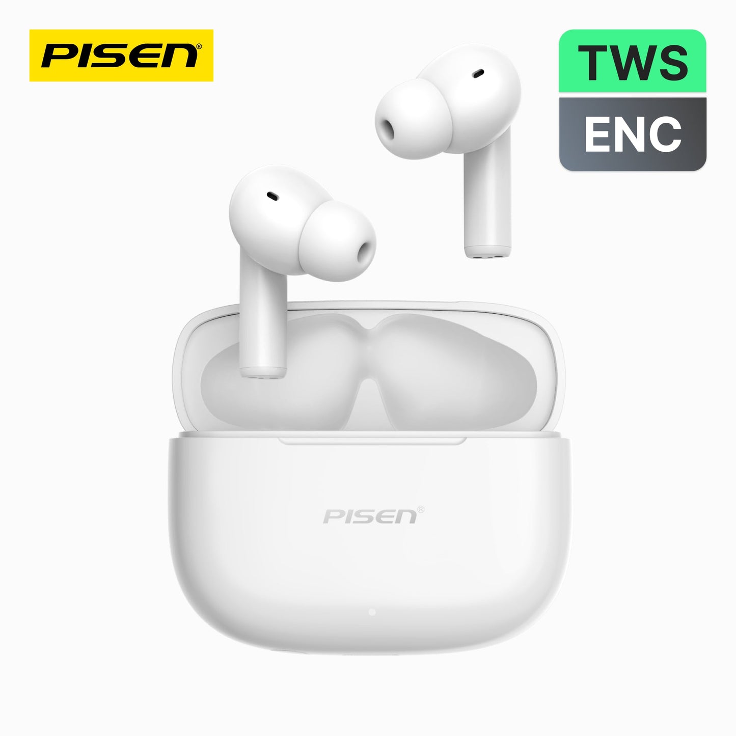 PISEN P2 ANC True Wireless Earbuds – Active Noise Cancelling Bluetooth Headphones (BHD-TW13)