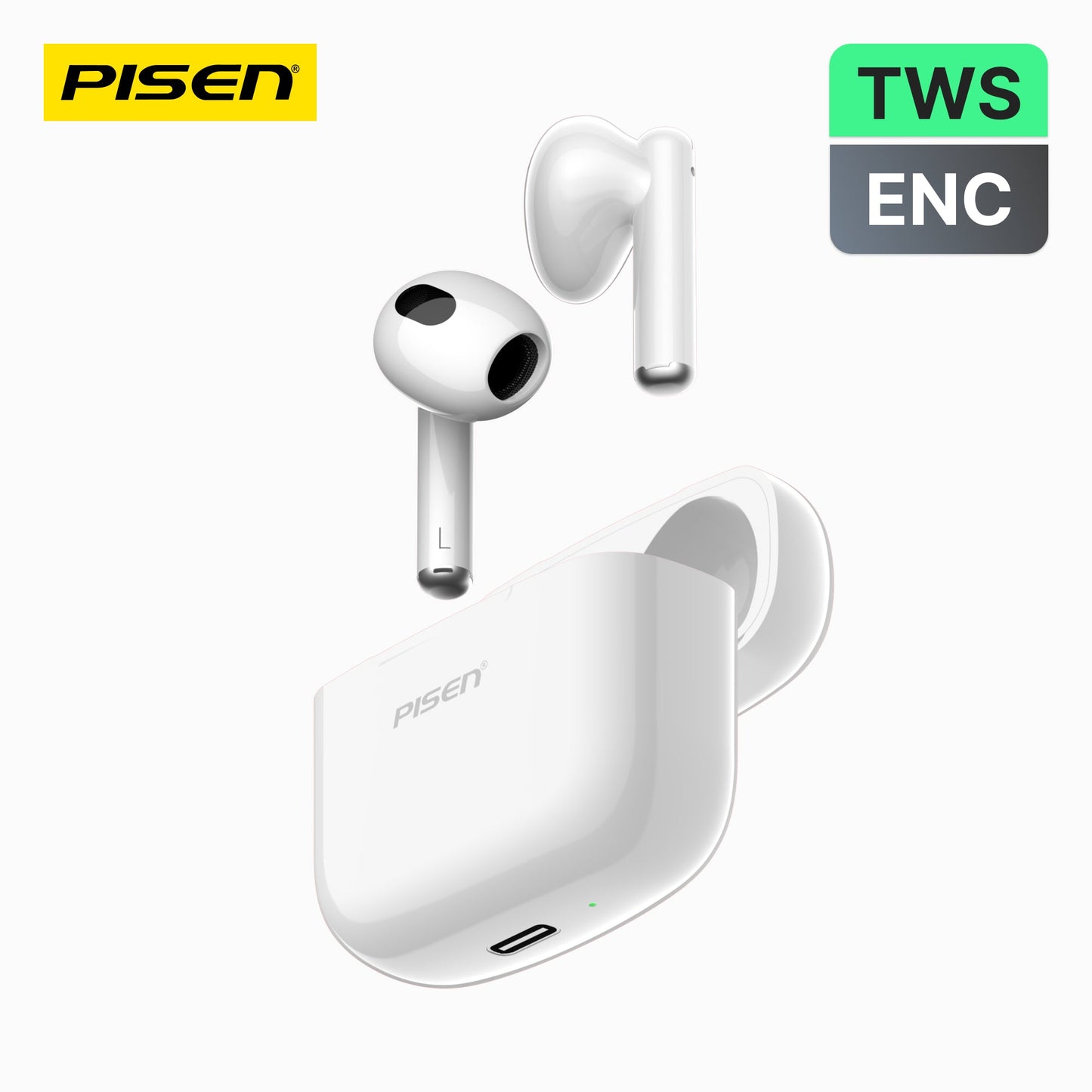 PISEN P1 True Wireless Earbuds – Bluetooth In-Ear Headphones with Mic (BHD-TW4)