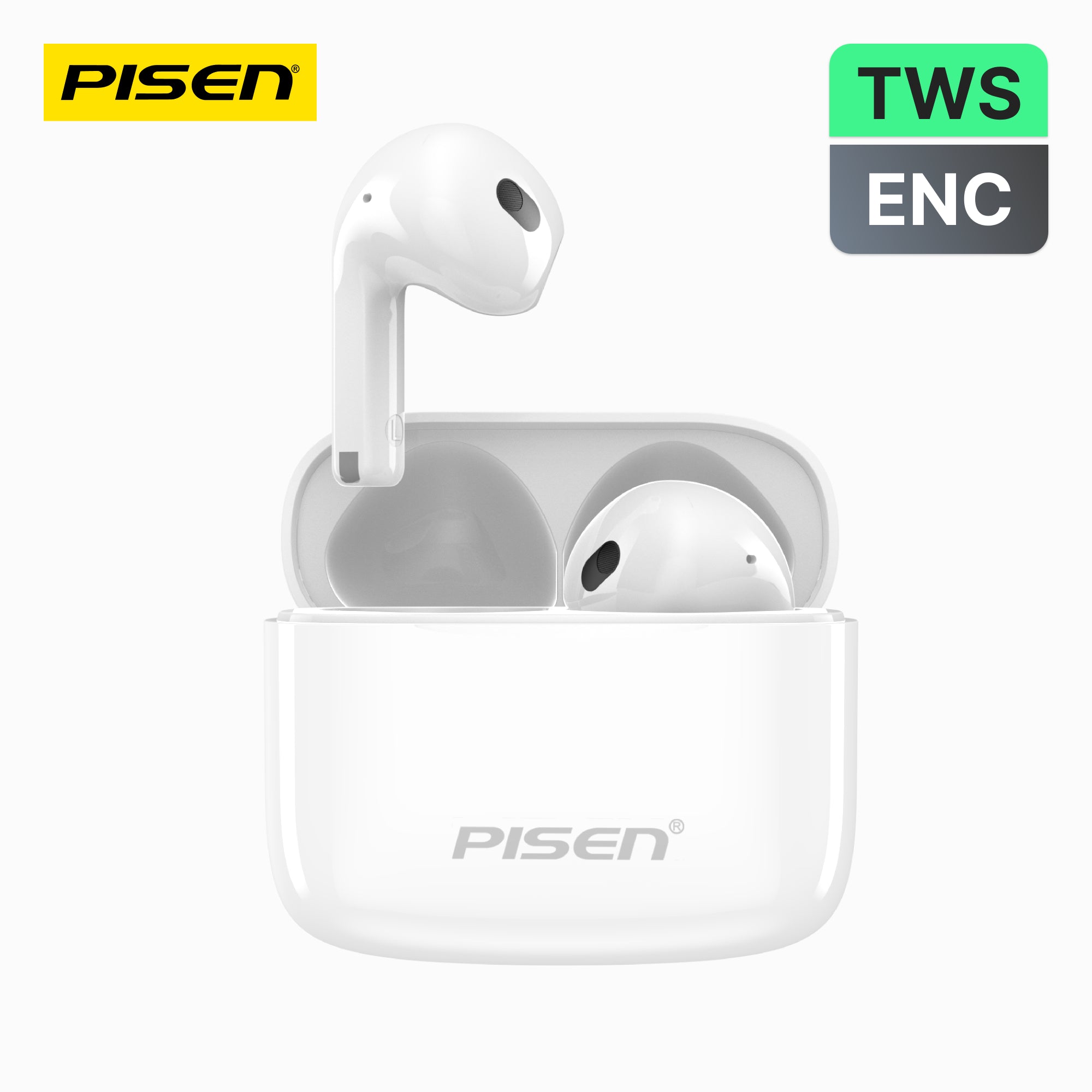 PISEN P1 Plus True Wireless Earbuds – Bluetooth In-Ear Headphones with Mic (BHD-TW6)