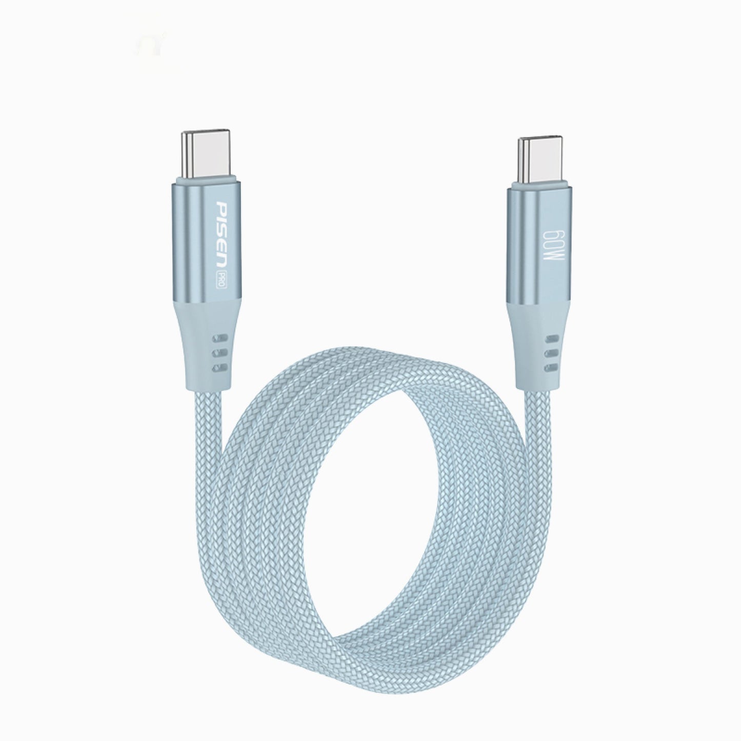 PISEN USB-C to USB-C Magnetic Braided Cable 1m – 60W Fast-Charging Cable (CC-FC22-1000)