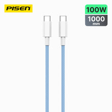 PISEN Vivid Series USB-C to USB-C Cable – 100W Braided Fast-Charging Cable (CC12)