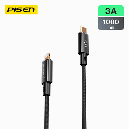 PISEN QUICK Platinum USB-C to Lightning Cable 1m – PD Fast-Charging iPhone Cable (CL-PD09-1000)