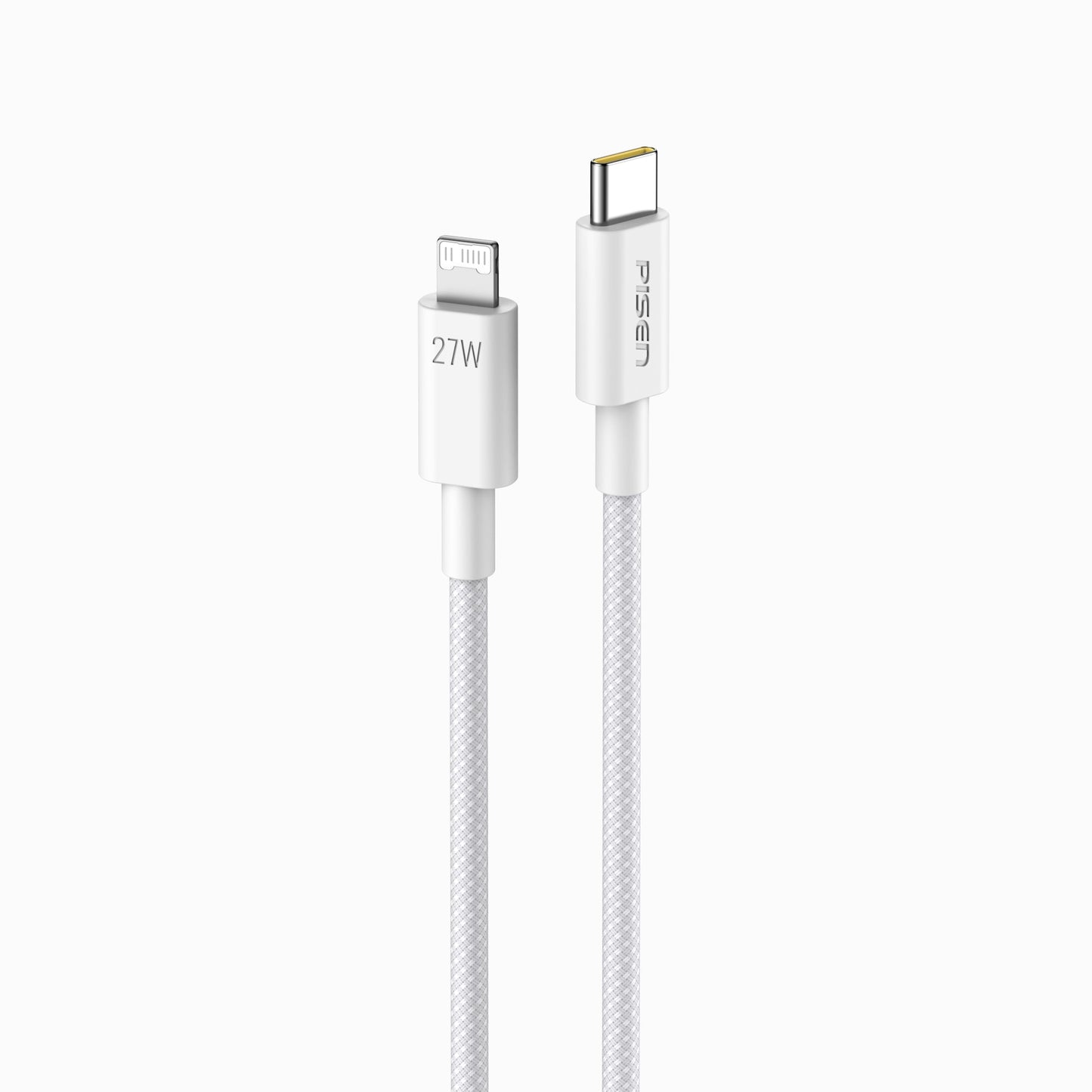 PISEN QUICK USB-C to Lightning Braided Cable – 27W PD Fast-Charging iPhone Cable (CL-PD10)