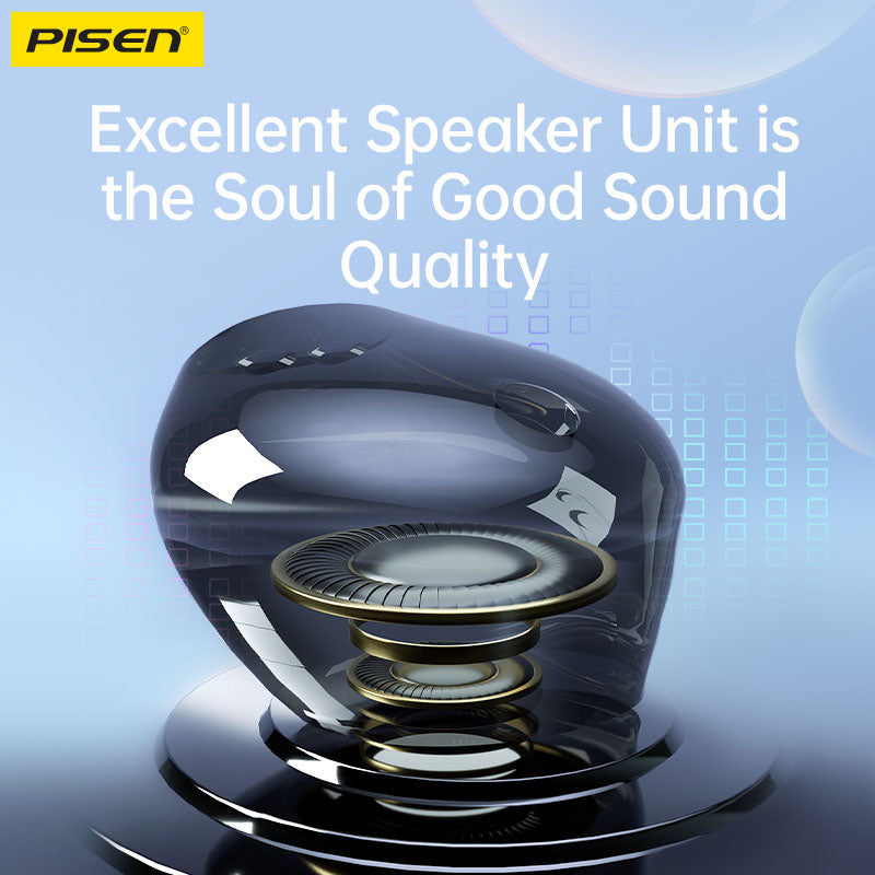 PISEN Type-C Semi-In-Ear Wired Earphones – Stereo USB-C Earbuds with Mic (TP-CP03)