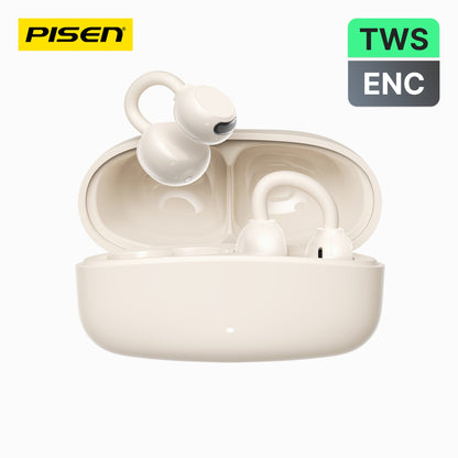 PISEN CloudFeather Open-Ear Clip-On Earbuds – Wireless Bluetooth Air-Conduction Headphones (EHB-TW2)