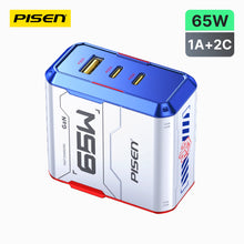 PISEN Gamer Lite 65W 3-Port GaN Fast Charger – USB-C Wall Charger for Laptops & Phones (TP-C34)