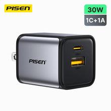 PISEN BOLT Lite 30W 2-Port GaN Fast Charger – Compact USB-C Wall Charger (TP-C63)